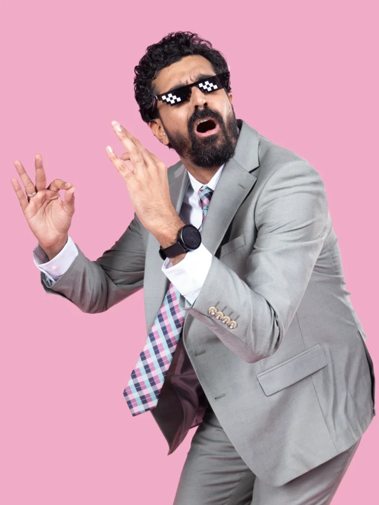 Azeem Banatwalla Indian stand-up comedian portrait