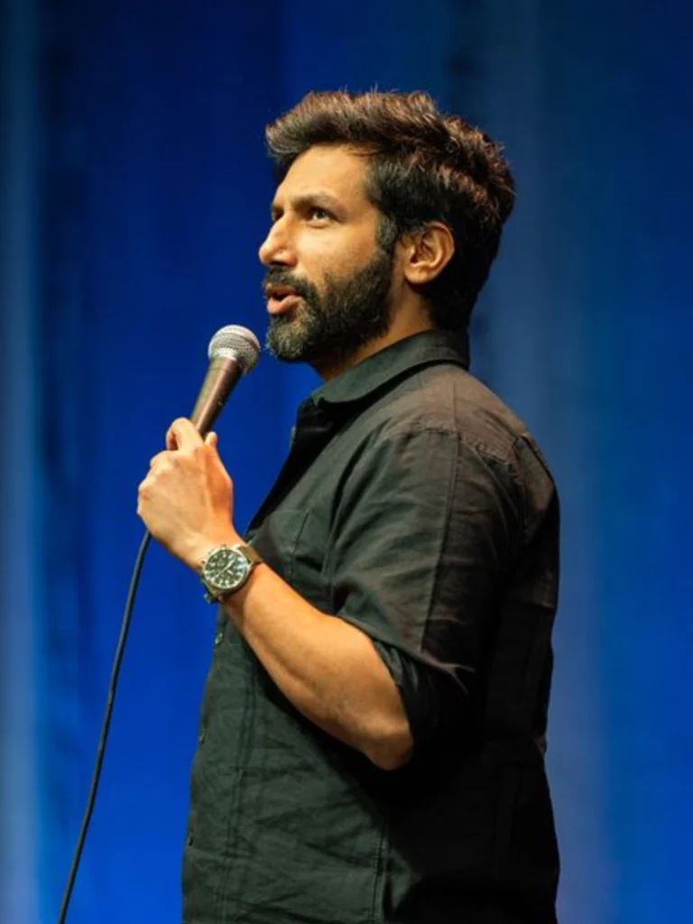 Kanan Gill performing live stand-up comedy