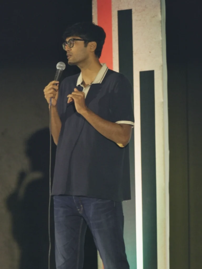 Shamik Chakrabarti performing live at Kochi Comedy Festival