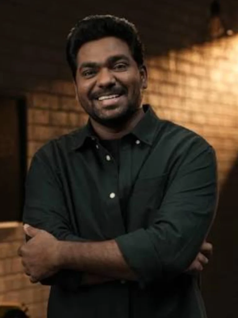 Zakir Khan Indian stand-up comedian smiling in portrait