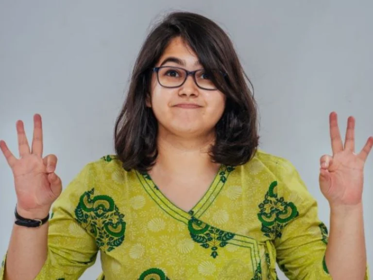 Stand-up comedian Shreeja Chaturvedi portrait.