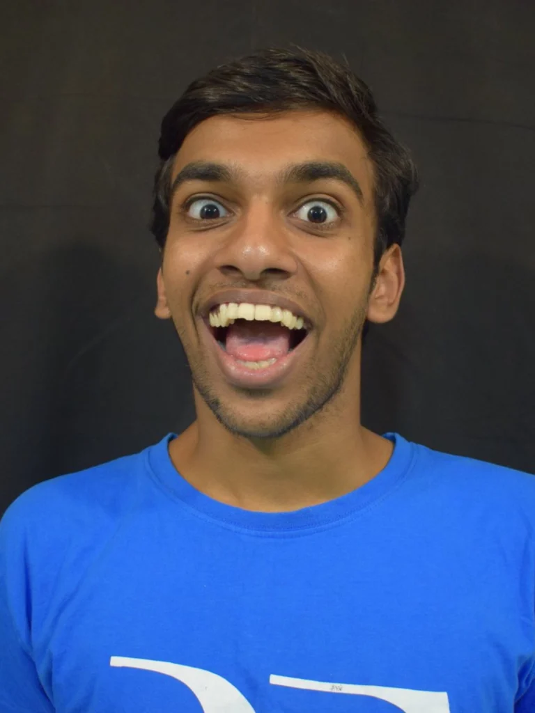 Portrait of Indian stand-up comedian Tarang Hardikar.